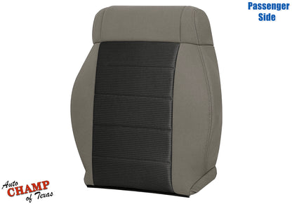 2008-2010 Jeep Wrangler X Passenger Side Lean Back Cloth Seat Cover 2-Tone Tan