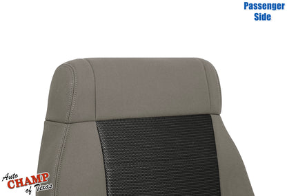 2008-2010 Jeep Wrangler X Passenger Side Lean Back Cloth Seat Cover 2-Tone Tan