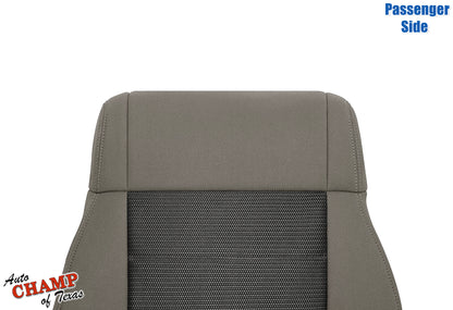 2008-2010 Jeep Wrangler X Passenger Side Lean Back Cloth Seat Cover 2-Tone Tan