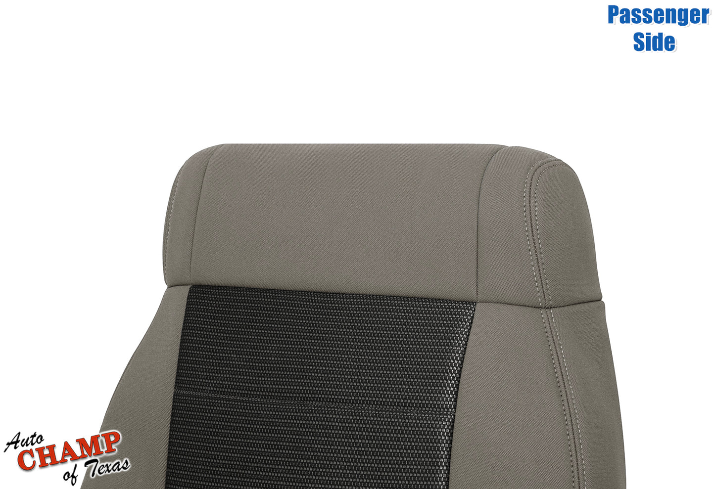 2008-2010 Jeep Wrangler X Passenger Side Lean Back Cloth Seat Cover 2-Tone Tan