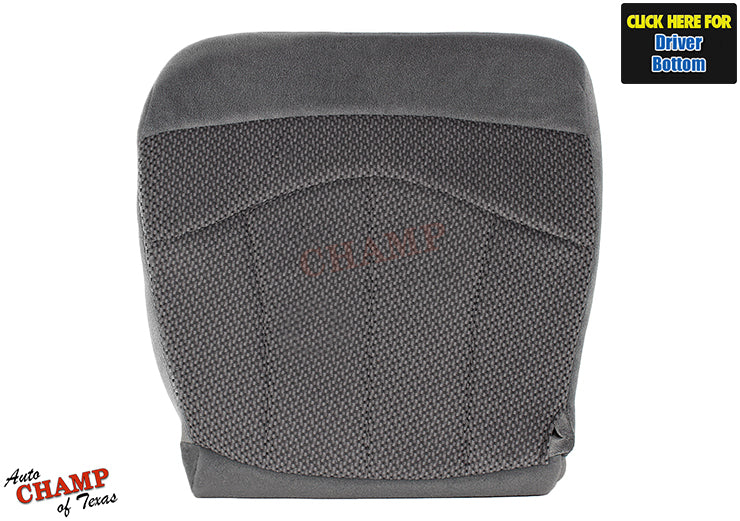 1999-2003 Ford F-150 XLT Driver Seat Cover Dark Gray Cloth