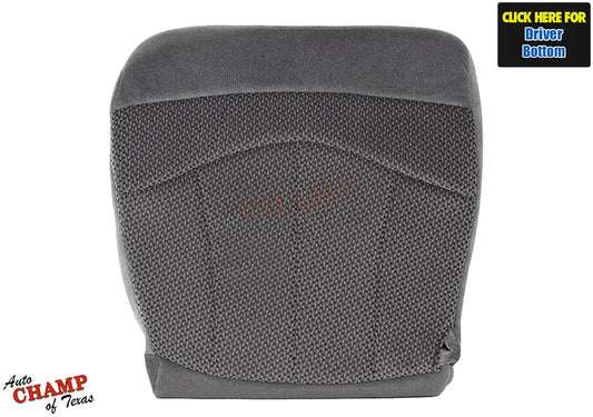 1999-2003 Ford F-150 XLT Driver Seat Cover Dark Gray Cloth