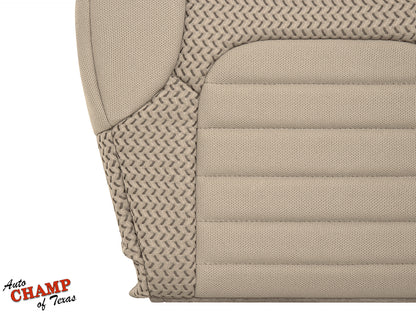 2005–2021 Nissan Frontier Driver Side Bottom Cloth Seat Cover Beige Tan
