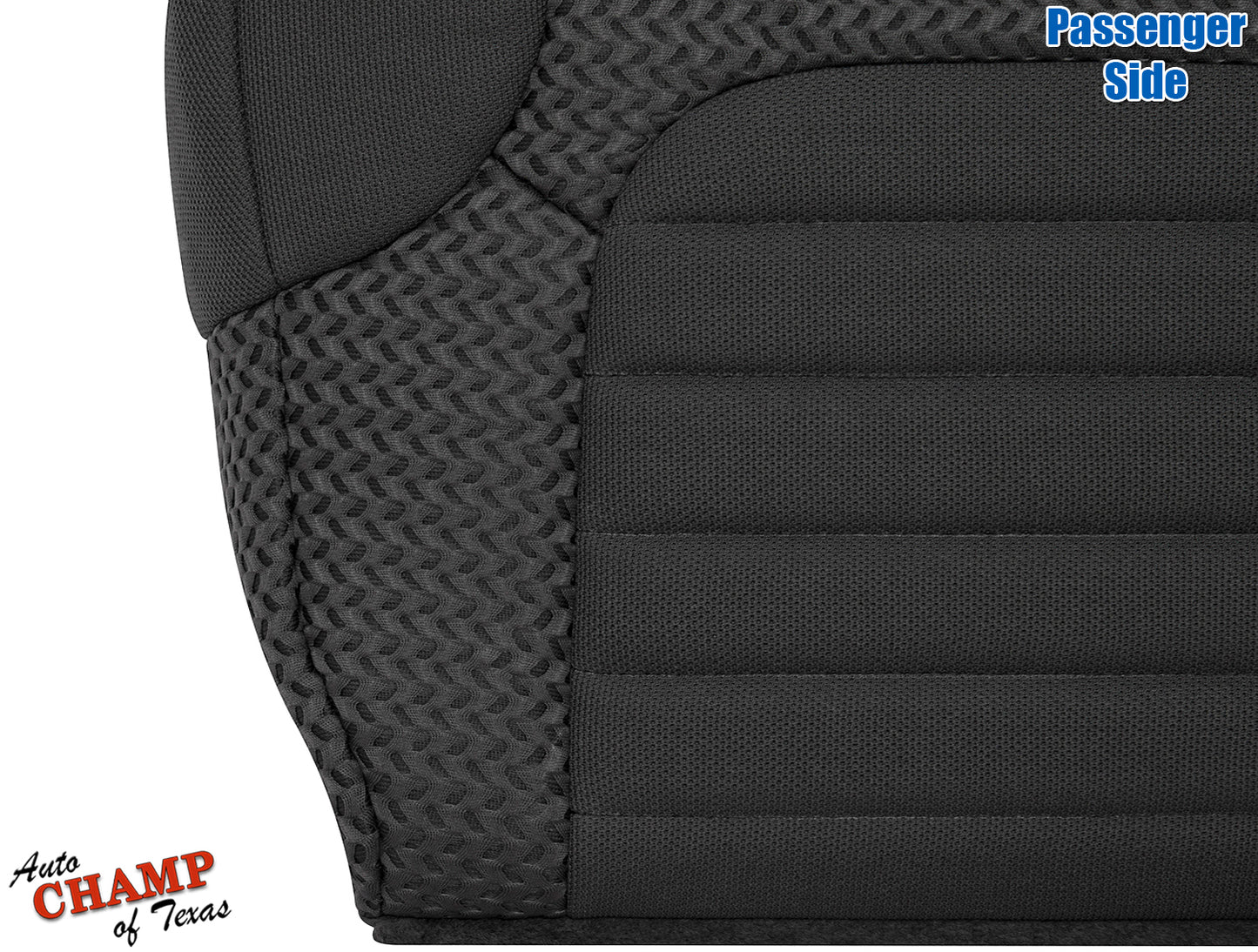 2005–2021 Nissan Frontier Passenger Side Bottom Cloth Seat Cover Dark Gray