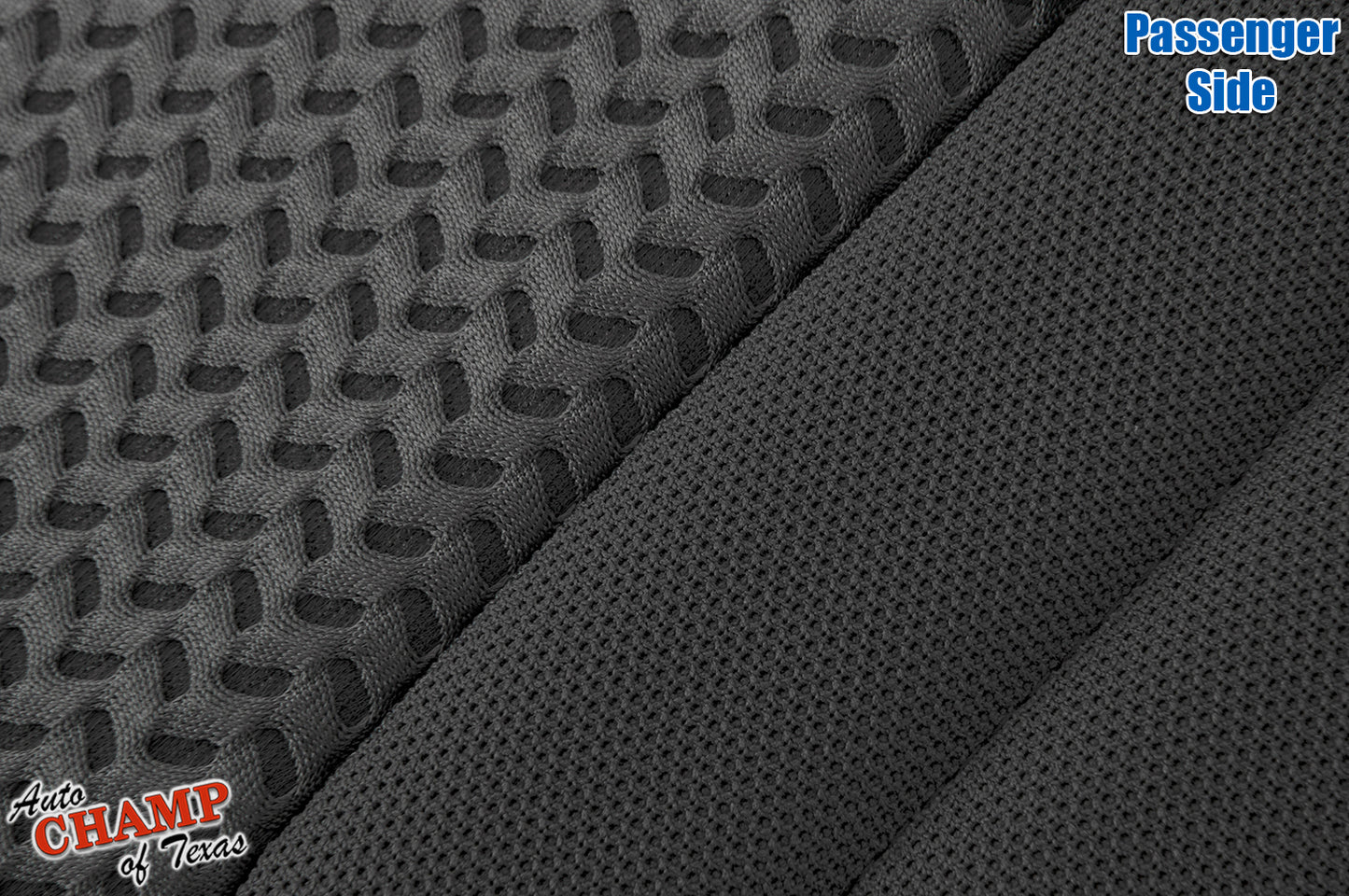 2005–2021 Nissan Frontier Passenger Side Bottom Cloth Seat Cover Dark Gray