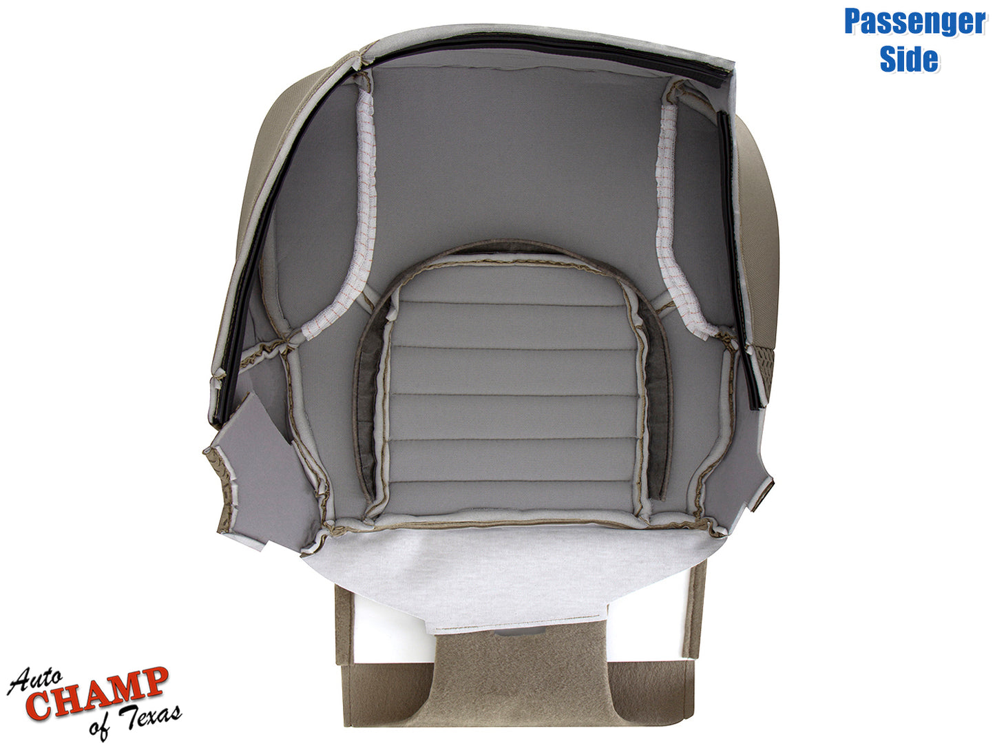 2005–2021 Nissan Frontier Passenger Side Bottom Cloth Seat Cover Beige Tan