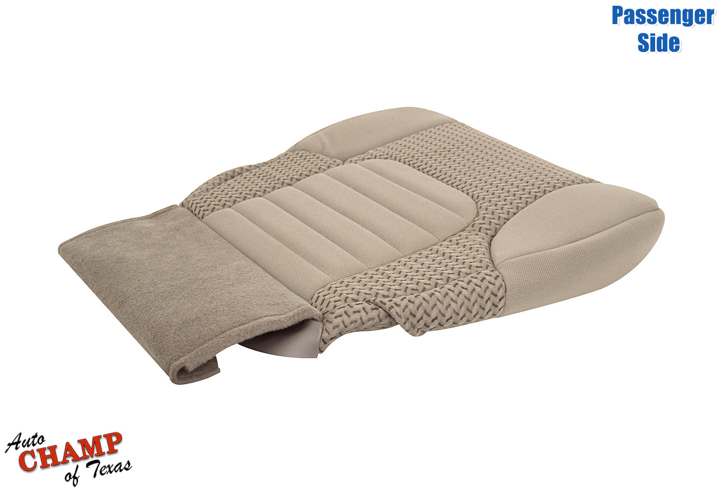 2005–2021 Nissan Frontier Passenger Side Bottom Cloth Seat Cover Beige Tan