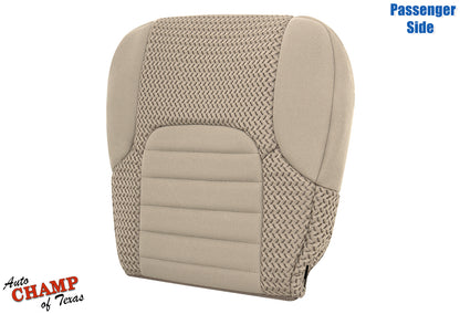 2005–2021 Nissan Frontier Passenger Side Bottom Cloth Seat Cover Beige Tan
