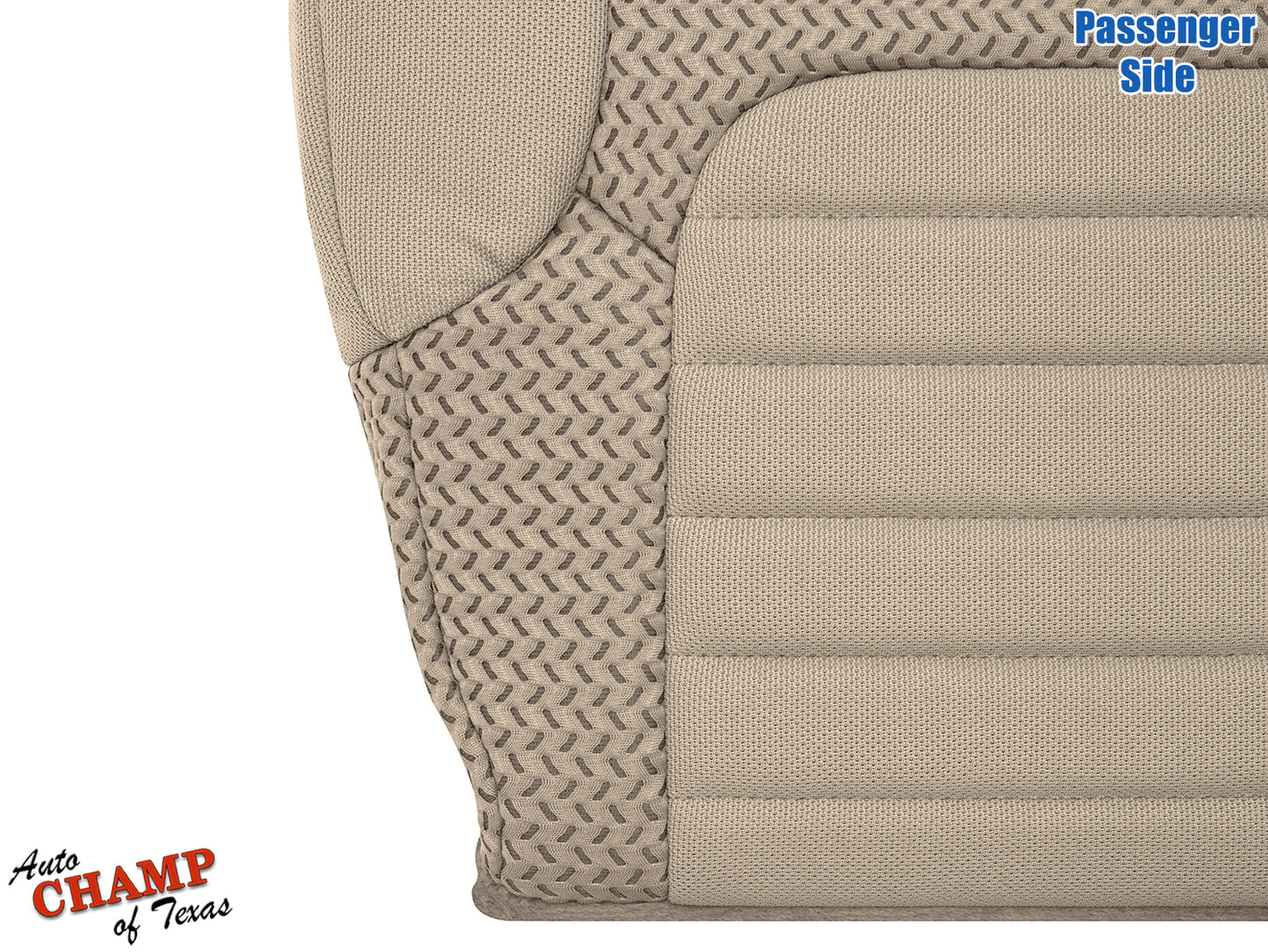 2005–2021 Nissan Frontier Passenger Side Bottom Cloth Seat Cover Beige Tan