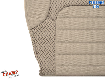 2005–2021 Nissan Frontier Passenger Side Bottom Cloth Seat Cover Beige Tan