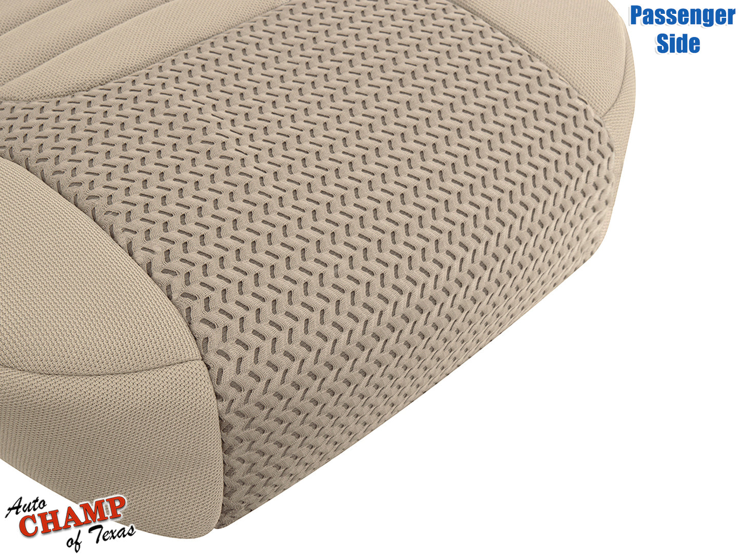 2005–2021 Nissan Frontier Passenger Side Bottom Cloth Seat Cover Beige Tan