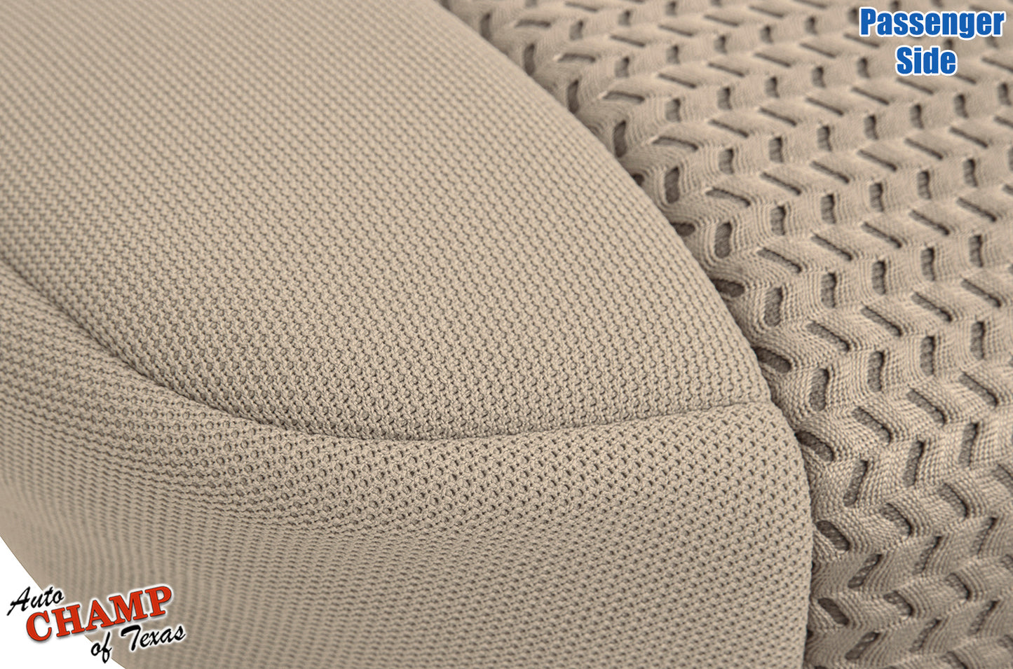 2005–2021 Nissan Frontier Passenger Side Bottom Cloth Seat Cover Beige Tan