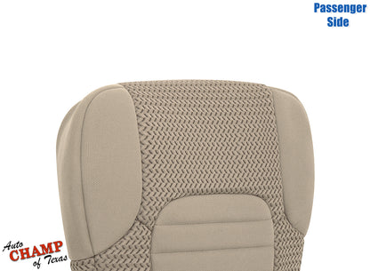 2005–2021 Nissan Frontier Passenger Side Bottom Cloth Seat Cover Beige Tan