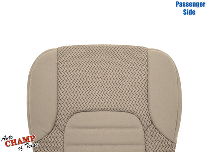 2005–2021 Nissan Frontier Passenger Side Bottom Cloth Seat Cover Beige Tan