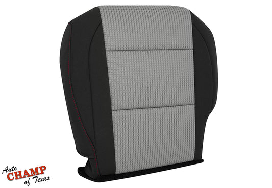 driver side cloth red seam black gray titan seat 2008 2015