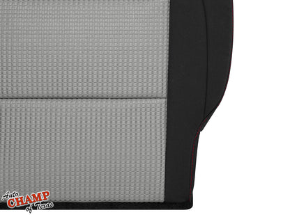 nissan titan 2008 2015 driver side seat cloth red stitch gray black