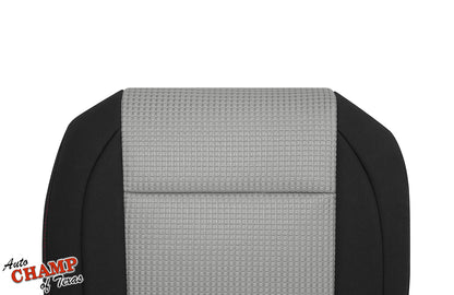 titan 2008 2015 driver black gray seat red seam cloth cover