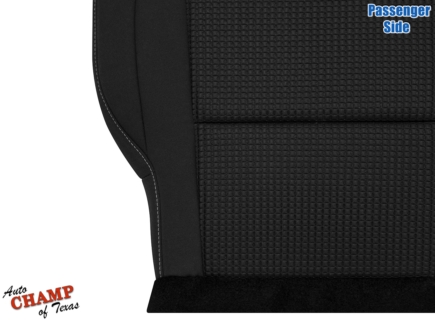 titan passenger seat bottom cover black 2008 2015 cloth