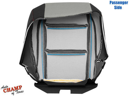 passenger seat cover titan nissan 2008 2015 black gray cloth