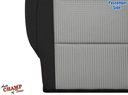 nissan titan cloth seat red stitch gray black 2008 2015 passenger