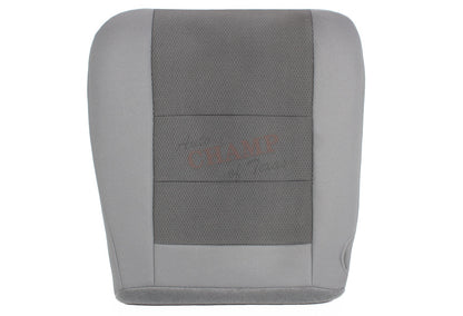 2003-2007 Ford F-250 XLT Crew Cab Single Cab Driver Side Bottom Cloth Seat Cover Gray