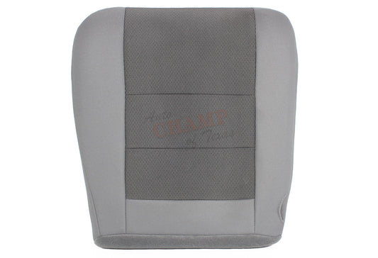 2003-2007 Ford F-250 XLT Crew Cab Single Cab Driver Side Bottom Cloth Seat Cover Gray