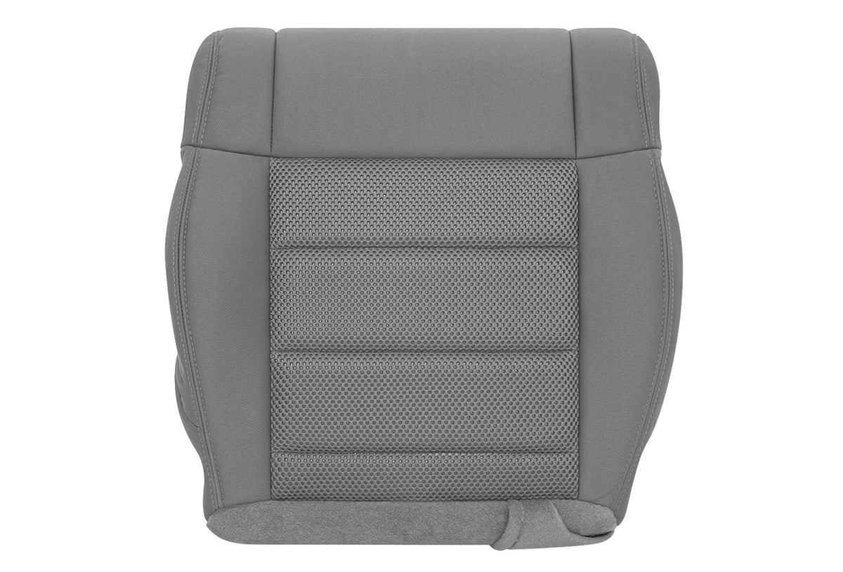 2008-2010 Jeep Wrangler Rubicon Sahara Passenger Side Bottom Cloth Seat Cover Gray