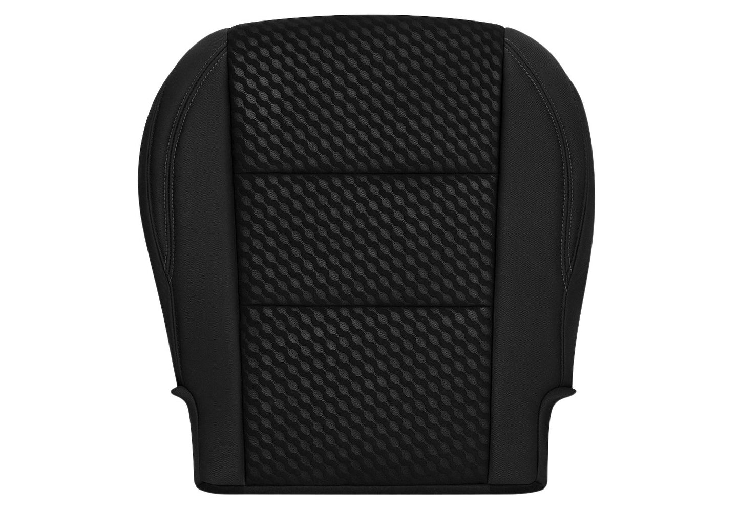 2020-2023 Toyota Tacoma SR5 Driver Bottom Cloth Seat Cover Black Gray Double Stitch