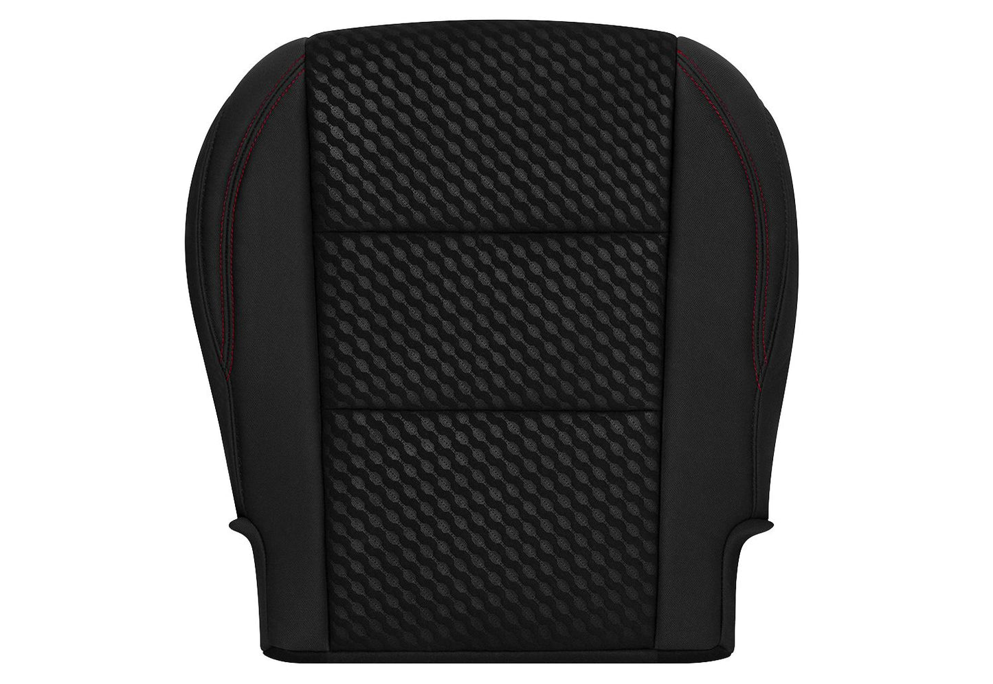 2020-2023 Toyota Tacoma SR5 Passenger Bottom Cloth Seat Cover Black Red Double Stitch
