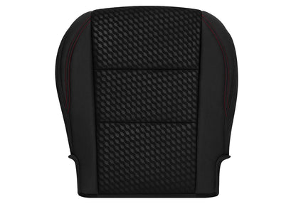 2020-2023 Toyota Tacoma SR5 Passenger Bottom Cloth Seat Cover Black Red Double Stitch