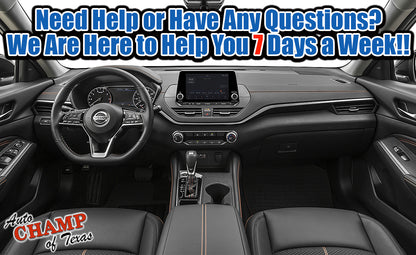 2019-2022 Nissan Altima SR Driver Bottom Leather Cloth Seat Cover Black