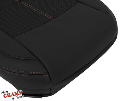 2019-2022 Nissan Altima SR Driver Bottom Leather Cloth Seat Cover Black