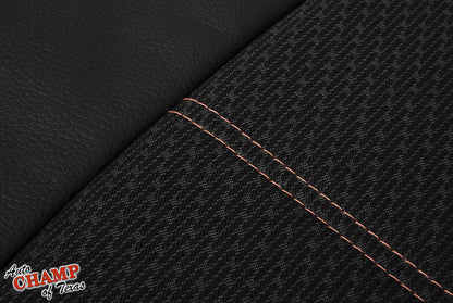 2019-2022 Nissan Altima SR Driver Bottom Leather Cloth Seat Cover Black