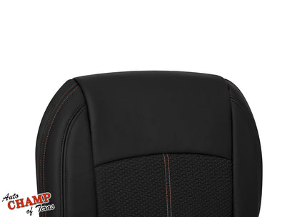 2019-2022 Nissan Altima SR Driver Bottom Leather Cloth Seat Cover Black