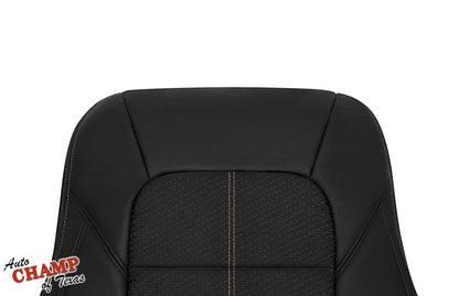 2019-2022 Nissan Altima SR Driver Lean Back Leather Cloth Seat Cover Black