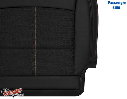 2019-2022 Nissan Altima SR Passenger Bottom Leather Cloth Seat Cover Black