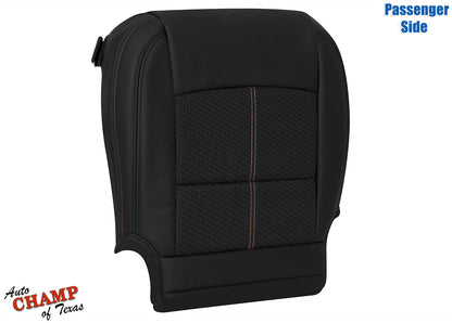 2019-2022 Nissan Altima SR Passenger Bottom Leather Cloth Seat Cover Black