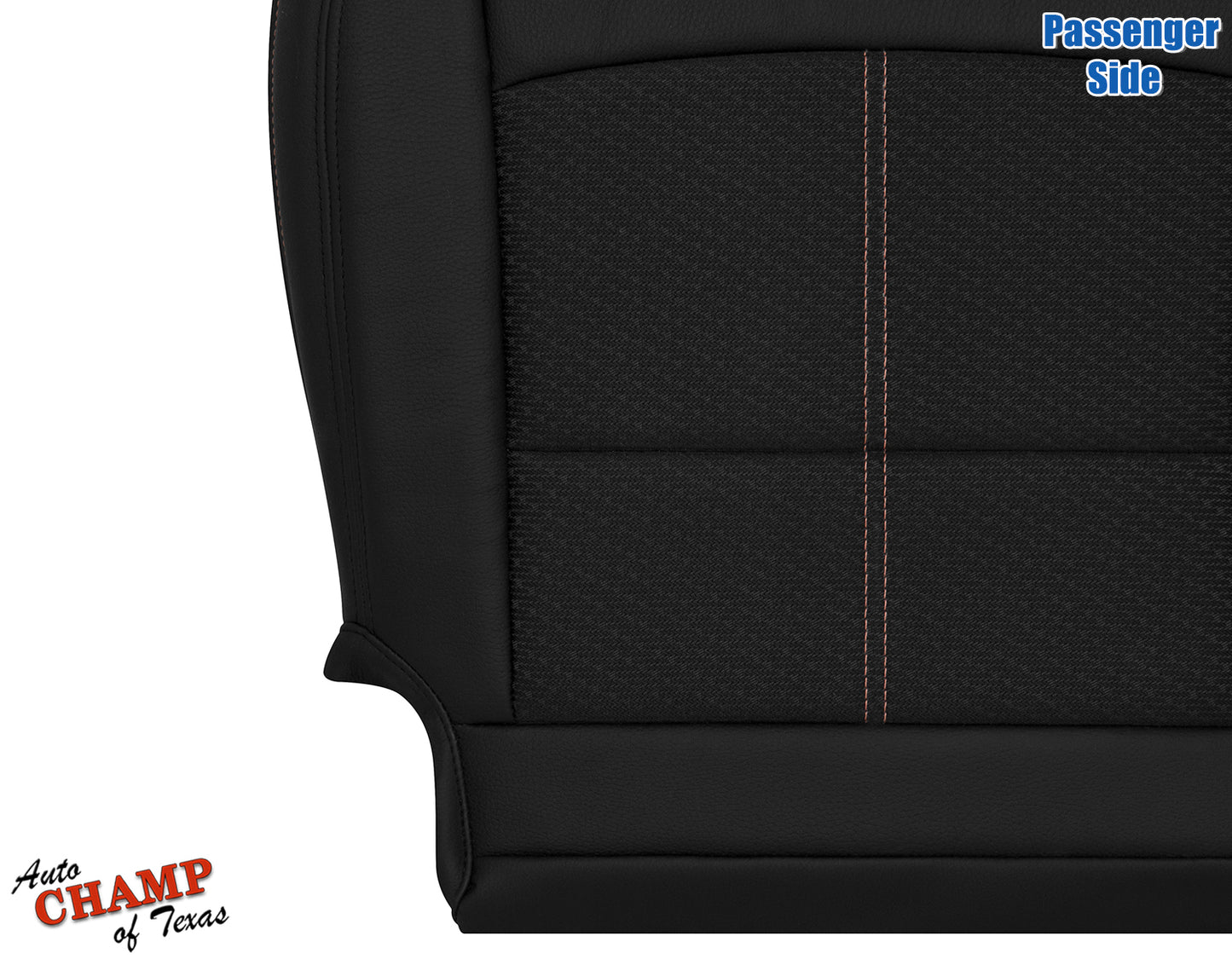 2019-2022 Nissan Altima SR Passenger Bottom Leather Cloth Seat Cover Black