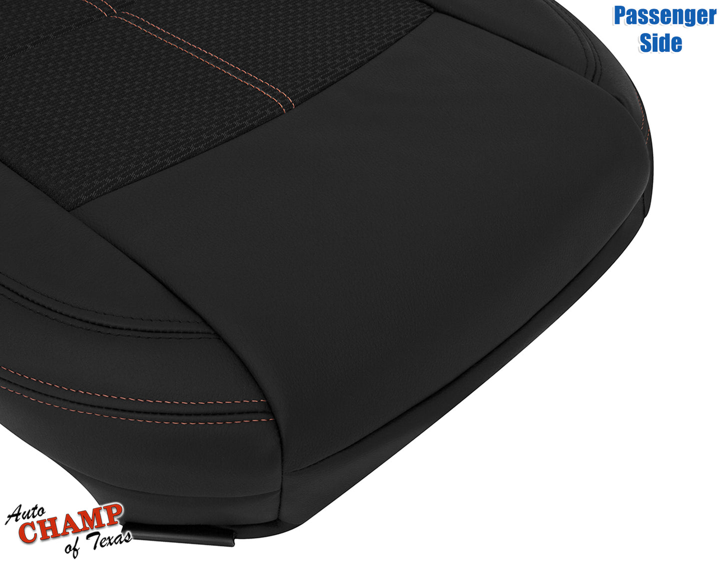 2019-2022 Nissan Altima SR Passenger Bottom Leather Cloth Seat Cover Black