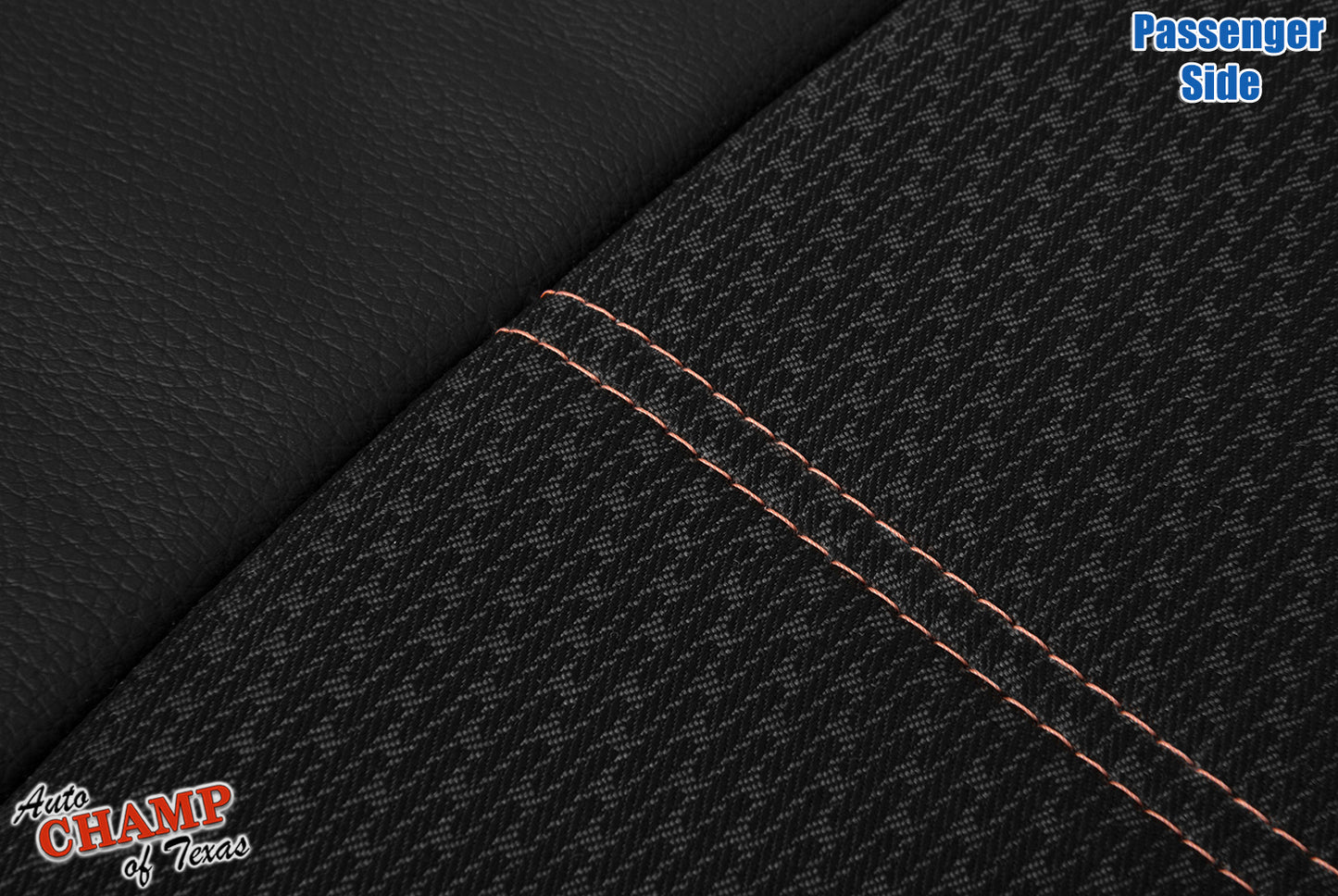 2019-2022 Nissan Altima SR Passenger Bottom Leather Cloth Seat Cover Black