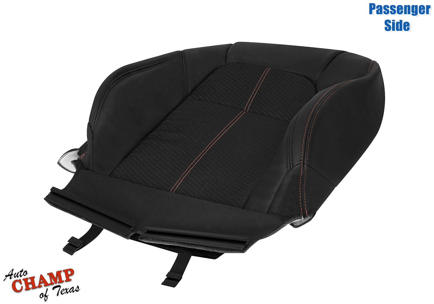 2019-2022 Nissan Altima SR Passenger Lean Back Leather Cloth Seat Cover Black