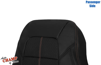 2019-2022 Nissan Altima SR Passenger Lean Back Leather Cloth Seat Cover Black