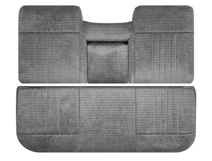 1987-1991 Ford F-150 F-250 F-350 XLT - Bottom/Lean Back Bench Seat Cloth Covers Gray