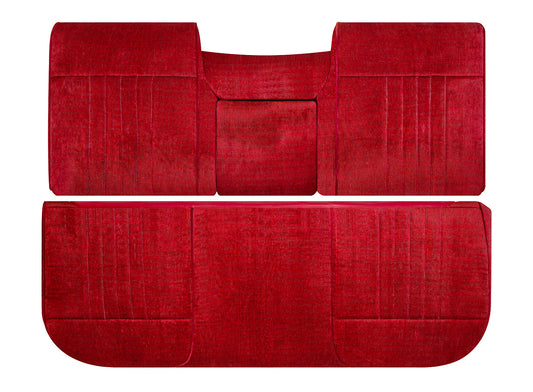 1987-1991 Ford F-150 F-250 F-350 XLT - Bottom/Lean Back Bench Seat Cloth Covers Red