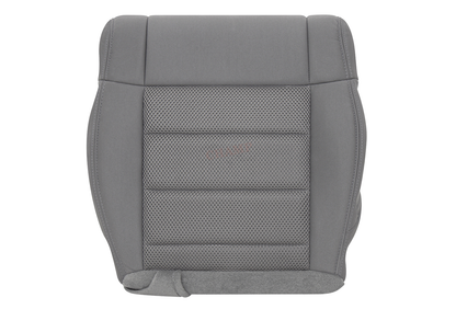 2008-2010 Jeep Wrangler Rubicon Sahara Driver Side Bottom Cloth Seat Cover Gray