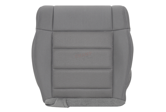 2008-2010 Jeep Wrangler Rubicon Sahara Driver Side Bottom Cloth Seat Cover Gray