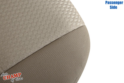 2012-2015 Toyota Tacoma Passenger Bottom Cloth Seat Cover Tan Sand Beige