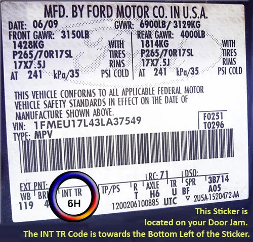 ford f550 seat trim code 6h tan cloth 50 50 quad cab