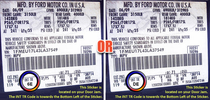 2003 2007 ford f 550 xlt fx4 seat trim code 6e de gray cloth