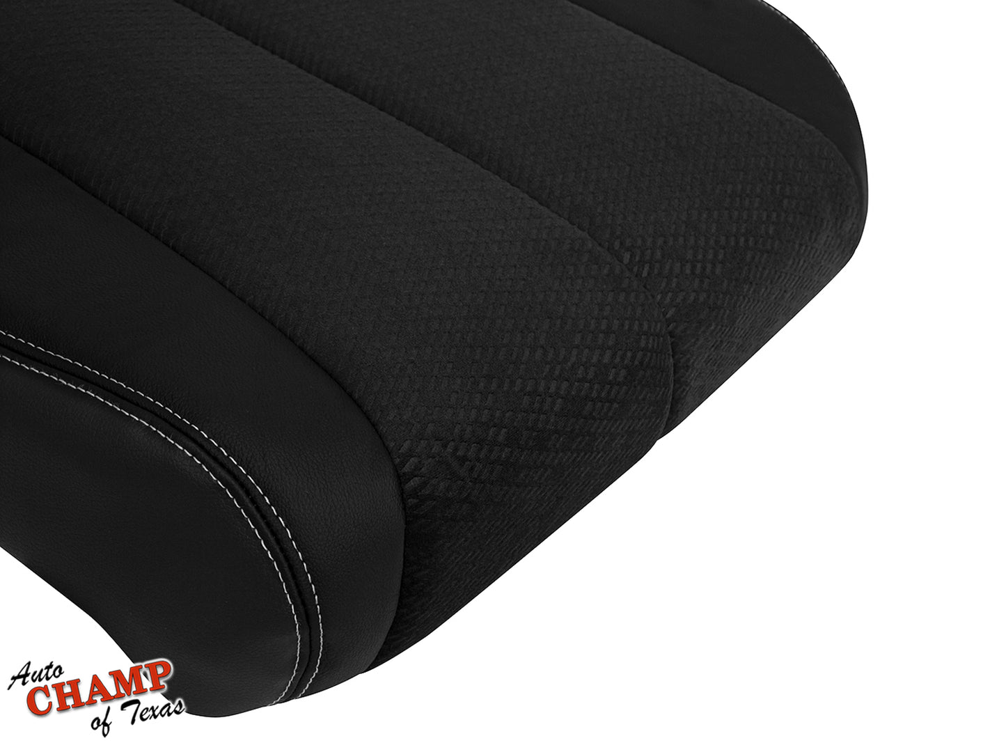 2011-2014 Toyota Sienna Driver Side Bottom Leather Cloth Seat Cover Black